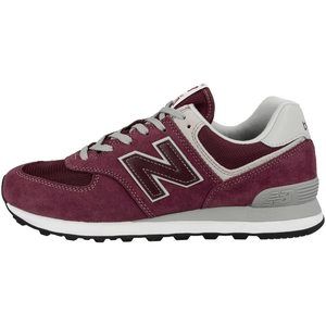 NEW BALANCE MEN'S 574 V2 EVERGREEN SNEAKER, BURGUNDY/BURGUNDY, 9